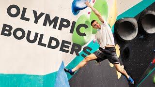 Normal climbers try the OLYMPIC wall!