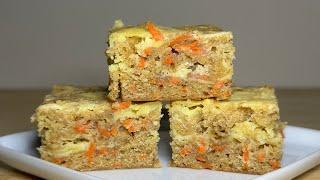 Easy CARROT CAKE Bars with Cream Cheese