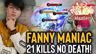 FANNY MANIAC WITH 21 KILLS NO DEATH | Fanny Freestyle by Kairi