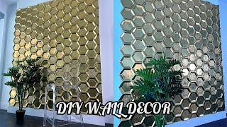 DIY WALL DECOR MADE OUT OF PAPER PLATES • RENTER FRIENDLY WALL DECOR • 3D WALL DECOR • TARGET DIY