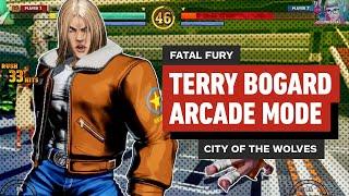 Fatal Fury: City of the Wolves - Terry Arcade Mode Gameplay