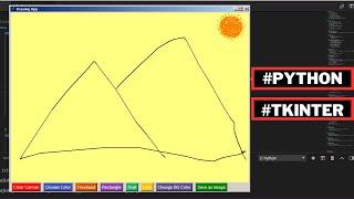 Python Painting App - Create a Drawing Project In Python Using Tkinter | Project With Source Code