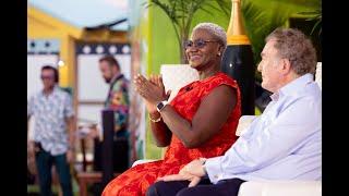 TourismTodayBahamas First Bahamian Godmother in Maritime History  Erin Bionic Brown Royal Caribbean