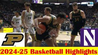 Northwestern vs #20 Purdue Basketball Game Highlights 1 5 2025