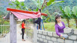 FULL VIDEO - Build New Gate To Replace Old Bamboo Gate, The Farm Life Off Grid. My Bushcraft