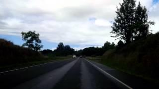 Driving on lower Kula Highway