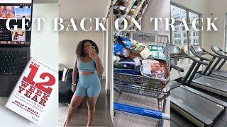 LET'S GET BACK ON TRACK | New Month Reset, Grocery Haul, 12 Week Year