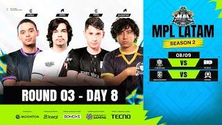 MPL LATAM S2 Regular Season  | Round 3 Day 8 | Mobile Legends: Bang Bang #MPLLA (ESP)