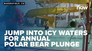 Hundreds brave icy waters for Polar Bear Plunge in Bakersfield