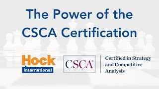 The Power of the CSCA Certification