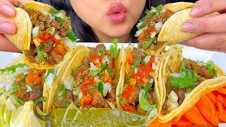 ASMR STEAK STREET TACOS WITH SPICY SAUCE | EATING SOUNDS | MUKBANG | ASMR Phan