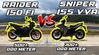 RAIDER 150 Fi vs SNIPER 155 vva | TOP END RACE | PHILIPPINES