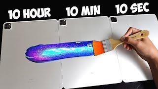 I Customized An iPad In 10 Hours, 1 Hour, 10 Minutes, 1 Minute & 10 Seconds - Challenge