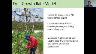 Bloom Thinning with the Pollen Tube Growth Model in Northern NY