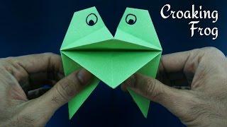 Croaking Puppet Frog - DIY Origami Tutorial by Paper Folds