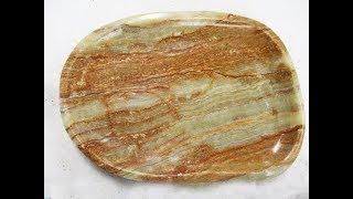 Onyx Plate  - Homeware - Putra Jambu Petrified Wood Art