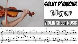 Free Sheet || Salut d'Amour - Elgar || Violin Sheet Music