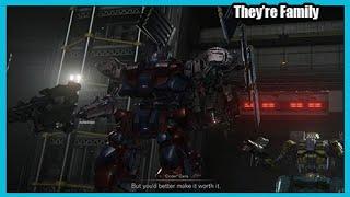 Cinder Carla and Chatty Mourning Unique Dialogue Armored Core 6