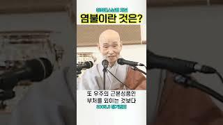 염불이란 것은? 청화스님