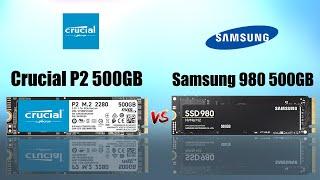 Crucial P2 500GB vs Samsung 980 500GB Comparison