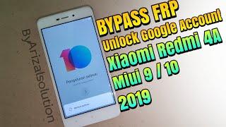 Bypass Frp Unlock Remove Google Account Xiaomi Redmi 4a Rolex Miui 9/10 No Pc 2019