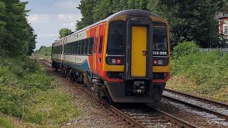 Trains at Grimsby Town, Deansgate Bridge & Littlefield Lane Crossing (17/06/2024)