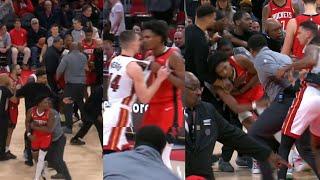 Tyler Hero starts  HUGE FIGHT with Amen Thompson! Punches thrown! & benches clear after ejections!