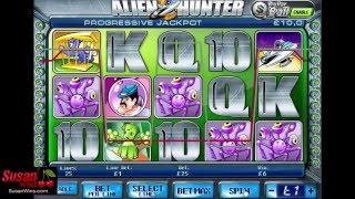 Huge £132 Win - Free Spins Bonus - Alien Hunter Online Slots Review