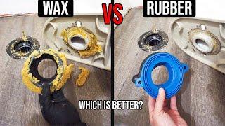 How To Replace A Toilet Wax Seal OR Rubber Toilet Seal On A Toilet Flange To STOP Toilet Leaks!