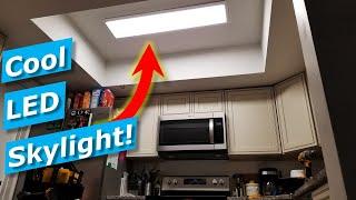 Kitchen Light Fixture How To Install Skylight LED Panel Costco Artika