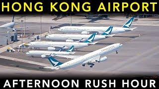 HONG KONG AIRPORT - Plane Spotting | Afternoon RUSH HOUR