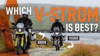 Which Suzuki V-Strom is best? The  800DE and 1050DE go head-to-head on the Spine of the Dragon