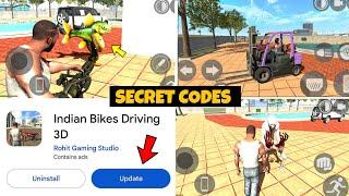 NEW RGS MENU SECRET CHEAT CODE??|| INDIAN BIKE DRIVING 3D NEW UPDATE 2025