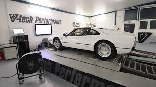 Vtech-Performance Leistungsmessung Ferrari 308 GTS 224PS- 270Nm V-Tech Leistungsprüfstand Dyno