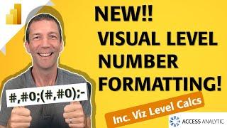 New Power BI Number Formatting including Visual Level Calculations