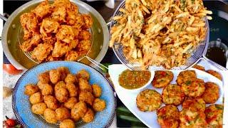 4 Different Pakora recipes Ramadan/Iftar Snack 4 نوع پکوره متفاوت برای رمضان و‌افطاری Mazar Cuisine