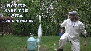 Having Fun With Liquid Nitrogen Rockets | ft. L.A. BEAST