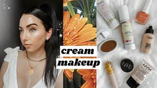 Enhance your Natural Skin Using Only CREAM / LIQUID & hands! Makeup Routine
