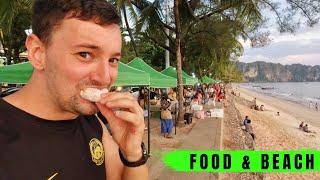 Thai Street Food Market Ao Nang Beach Krabi 