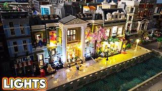 New LEGO Light Kits & Lighting my City!