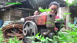 The Genius Girl Fixes Broken Oil Pipe On D8 Engine | Completely restore all types of engines