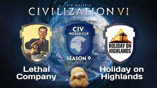 HoH vs Lethal Company  CWC Season 9 Civilization 6