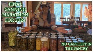 MY LAST CANNING/FOOD PRESERVATION MARATHON OF THE YEAR!!!