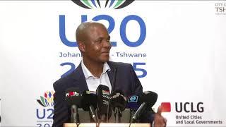 City of Johannesburg and Tshwane media briefing on Urban 20 (U20)