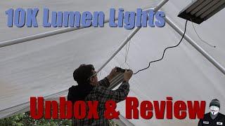 Harbor Freight 10,000 Lumen Shop Lights Braun 4' Linkable 10K LED Overhead Garage Shed 4 Ft. Hanging