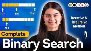 Binary Search Algorithm - Iterative and Recursive Method | [Theory + Code] with Example