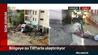 NTV | Ayancık'a su TIR'larla ulaştırılıyor