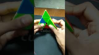Rubik's cube on beats fast! (Pyraminx) #Shorts #365  #rubikscube #cube #beats #qiyi #cubers #369