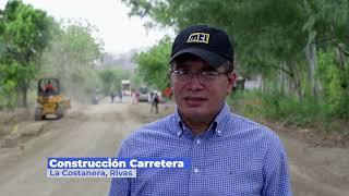 Asì avanza la construcciònde la carretera La Costanera en Rivas