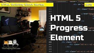 How to Create a HTML Progress Bar  - HTML Lesson 15